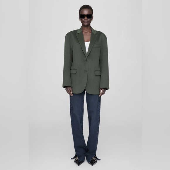 Anine Bing Quinn Cashmere Blend Blazer - Picture 2 of 10
